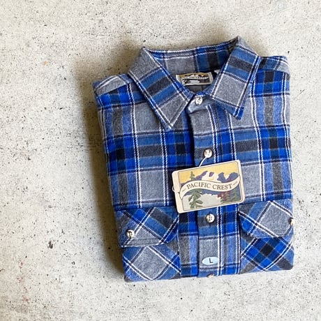 1980's〜 TRAIL PACIFIC CREST WEAR Heavy Flannel L/S Shirt Deadstock