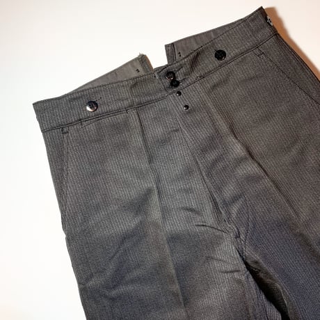 1940's〜 SAVO Gray Pique Trousers Deadstock