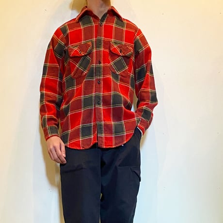 1960〜70's 5 Brother Heavy Flannel L/S Shirt