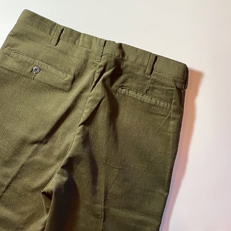 1960's Unknown Corduroy Tapered Pants Deadstock