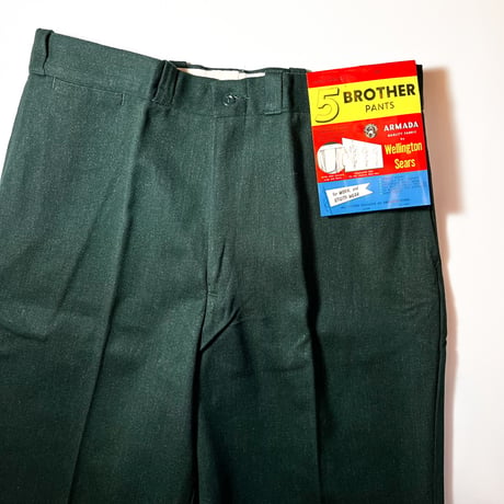 1960's 5 BROTHER Whipcord Trousers Deadstock