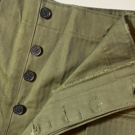 1940's US.ARMY M-43 Herringbone Trousers Deadstock