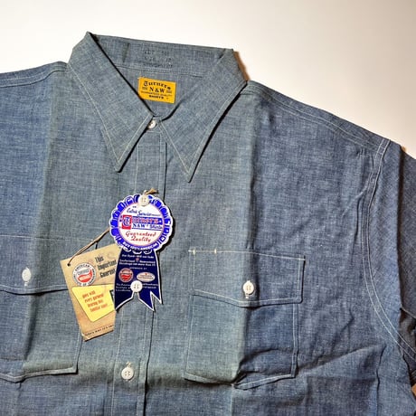 1950〜60's N&W Chambray L/S Shirt Deadstock