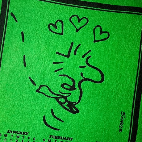 1970's WOODSTOCK Calendar Pennant