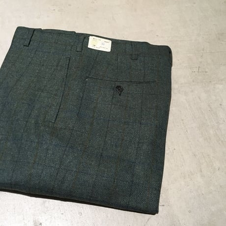 1960's Unknown Wool Tapered Pants Deadstock