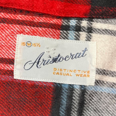 1950〜60's Aristocrat Heavy Flannel L/S Shirt Deadstock