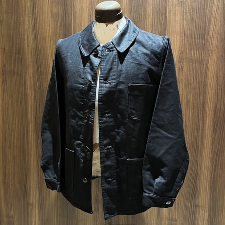 1950's Dubure&Deverchere Black Moleskin Jacket