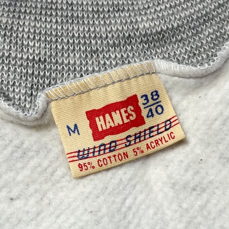 1960's Hanes Wind Shield Sweat Deadstock