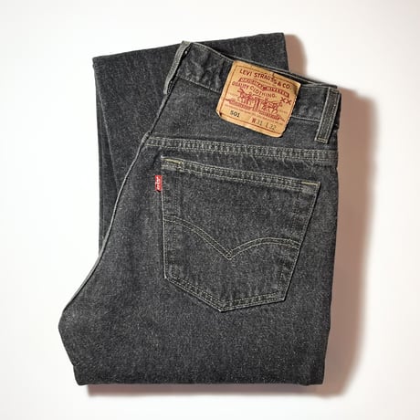 1990's Levi's 501 Black Denim Pants