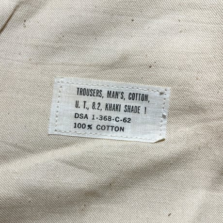 1960's US.ARMY Chino Trousers Deadstock