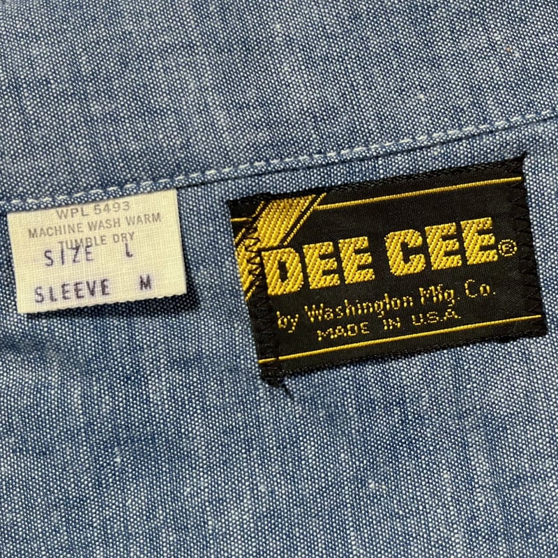 DEE CEE CHAMBRAY S/S SHIRT M USA製 USED DEE CEE CHAMBRAY S/S SHIRT M USA製 USED DEE CEE CHAMBRAY S/S