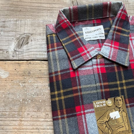 1960's KOLESPORT Flannel L/S Shirt Deadstock