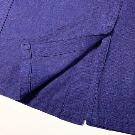 1950's SAVO LE CREUSOT Blue Chambray Atelier Coat