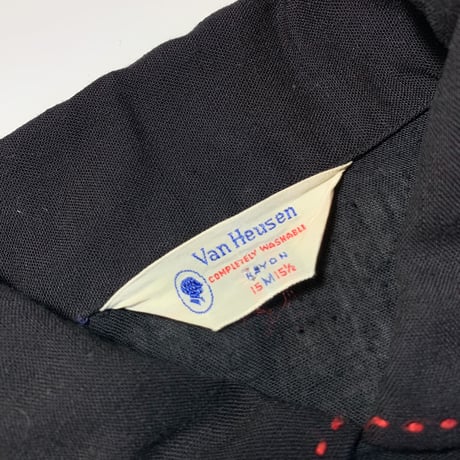 1950's VAN HEUSEN Pullover Rayon L/S Shirt