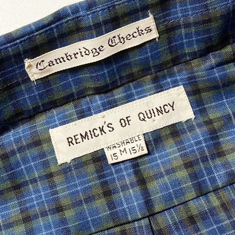 1960's REMICK'S OF QUINCY Pullover L/S Shirt Deadstock