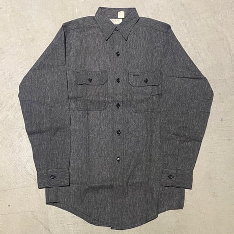 1960's Powr House BIack Chambray L/S Shirt Deadstock