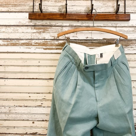 1980's Unknown Cotton&Linen Trousers Deadstock