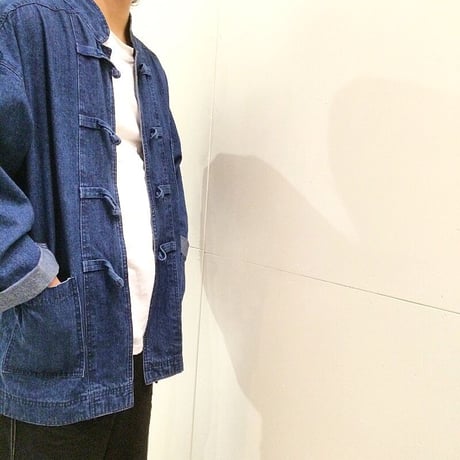1990's east bay mercantile co. Indigo Denim China Jacket
