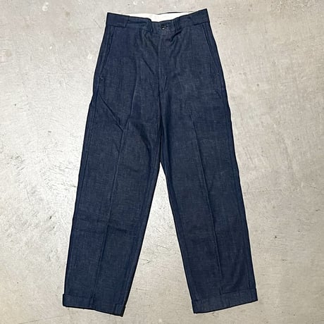 1960's Unknown Denim Chino Trousers Deadstock