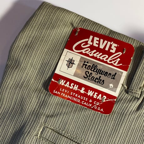 1950's〜 Levi's Cotton Trousers Deadstock