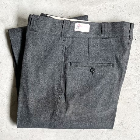 1950's King Kole Black Chambray Trousers Deadstock