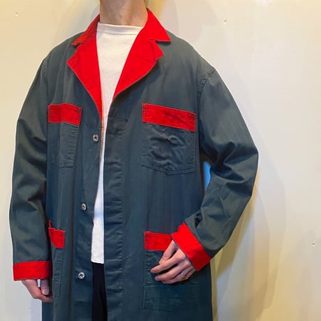 1950〜60's OPELIKA MFG CO. Herringbone Shop Coat