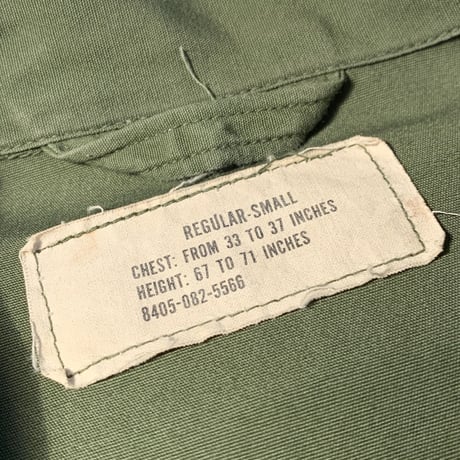 1960's US.ARMY Jungle Fatigue 3rd Jacket