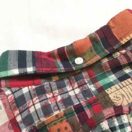 2000's〜 Polo by Ralph Lauren Madras Patchwork L/S Shirt