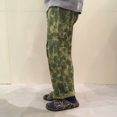 1950's Unknown Hunter Camo Herringbone Trousers