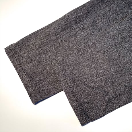 1950's French Unknown Black Chambray Atelier Coat Deadstock