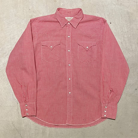 1960's H BAR C Western L/S Shirt Deadstock
