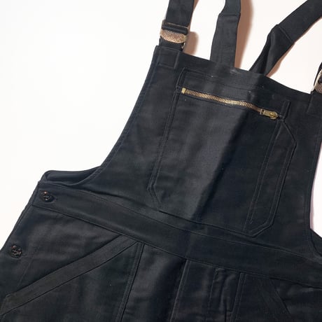 1940〜50's Le Favori Black Moleskin Overall Deadstock