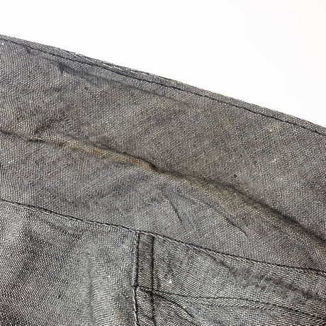 1940's French Unknown Gray Chambray Atelier Coat