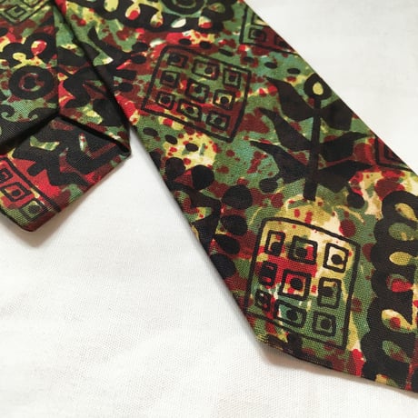 1960's Hager's Cotton Batik Necktie