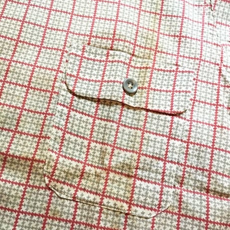 1940〜50's Gold Ribbon L/S Shirt Deadstock