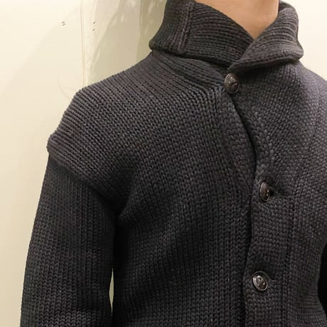 1930's〜 Unknown Shawl Collar Cardigan Black