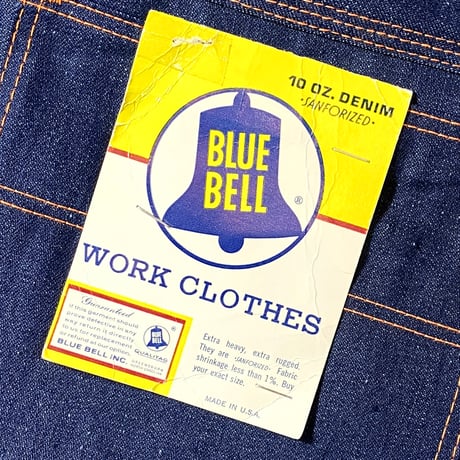 1960's BLUE BELL Denim Painter Pants Deadstock