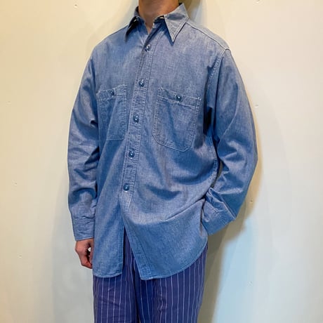 1940's〜 US.NAVY Chambray L/S Shirt
