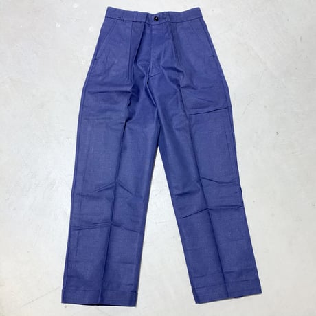 1940's〜 French Unknown Cotton&Linen Trousers Deadstock