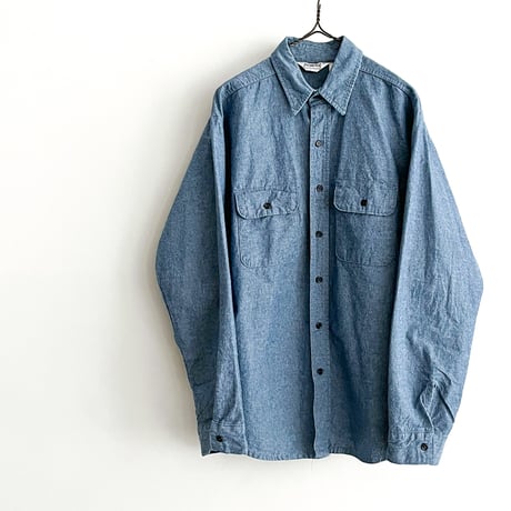 1980's FIVE BROTHER Chambray L/S Shirt
