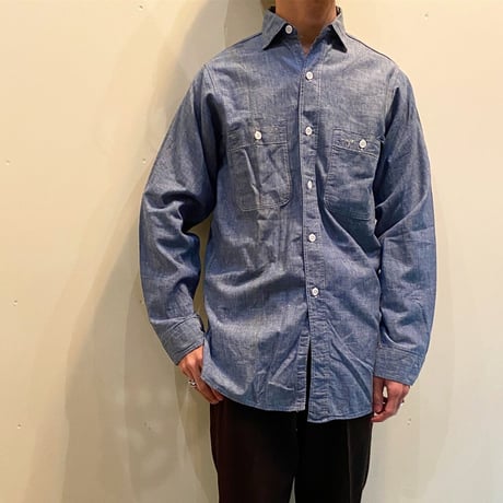1950's BROADCASTER Chambray L/S Shirt
