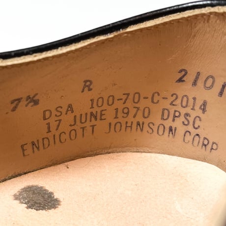 1970's US.NAVY Service Shoes Deadstock