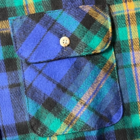 1980's FIVE BROTHER Heavy Flannel L/S Shirt Deadstock