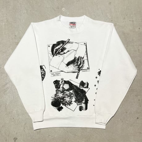 1980〜90's ONEITA M.C.ESCHER Printed Sweat