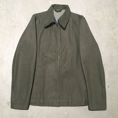 1960's〜 British Green Denim Prisoner Jacket Deadstock
