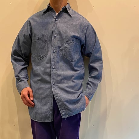 1940's US.NAVY Chambray L/S Shirt