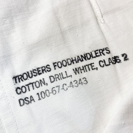 1960's US.ARMY Foodhandler Trousers