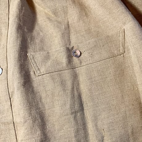 1950's French Military Hospital Linen Smock Deadstock