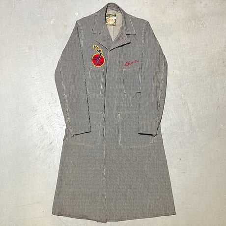 1940〜50's OSHKOSH Hickory Engineer Coat Deadstock