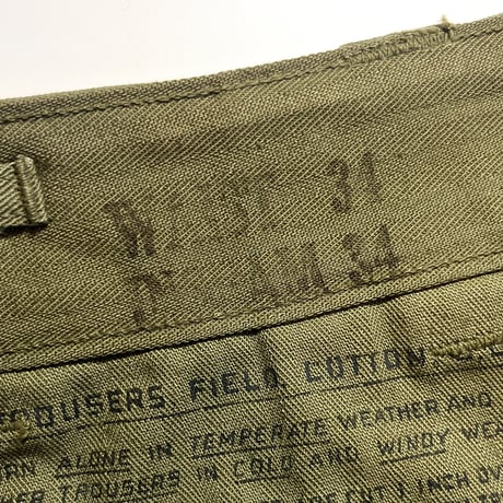 1940's US.ARMY M-43 Field Trousers Deadstock